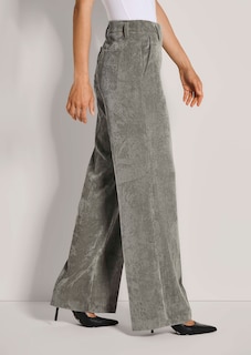 Weite Cordhose mit Bügelfalten thumbnail 4