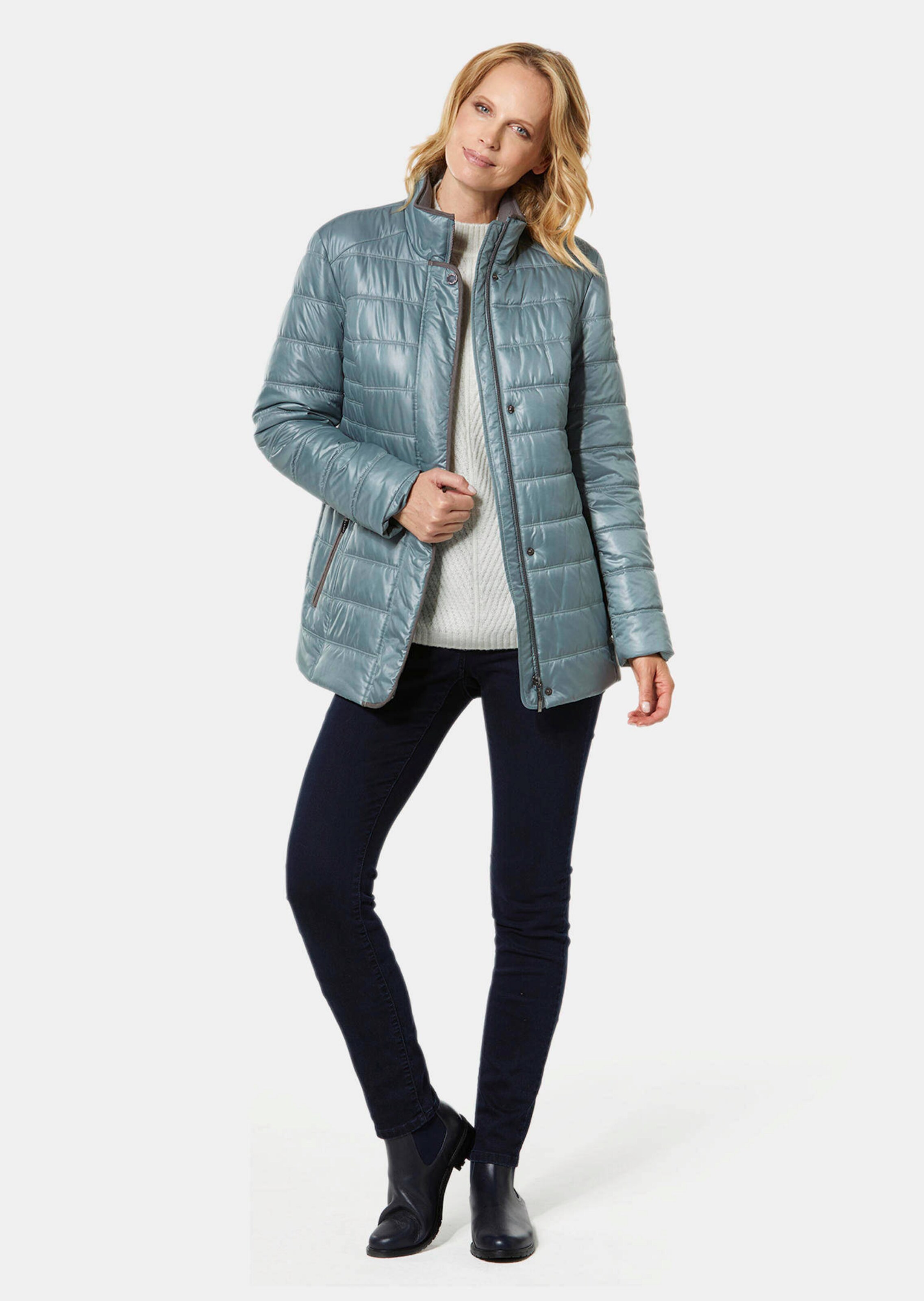 Veste matelassée - vert gris - Gr. 52 de Goldner Fashion