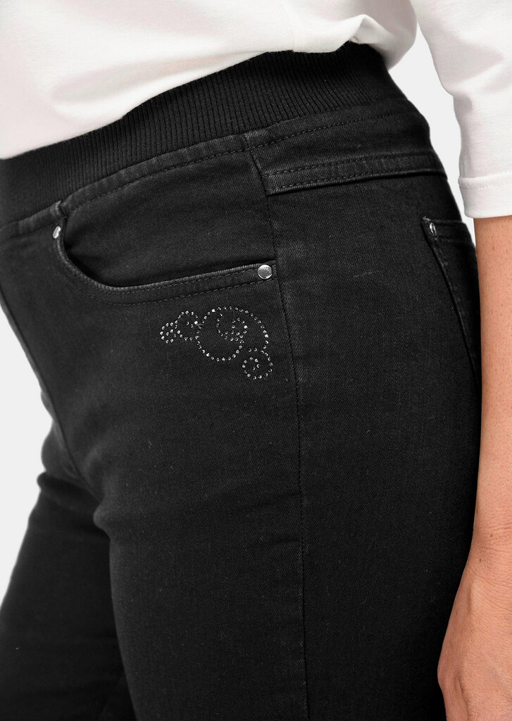 Jeans LOUISA met elastische jersey tailleband 4