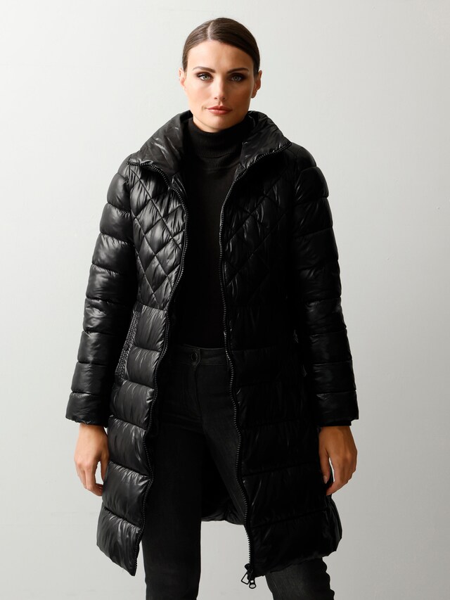 Steppmantel mit unterschiedlicher Steppung