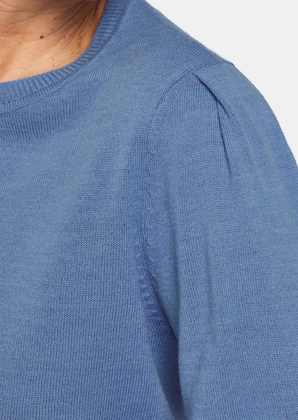 Zachte tricot pullover met moderne ballonmouwen 4