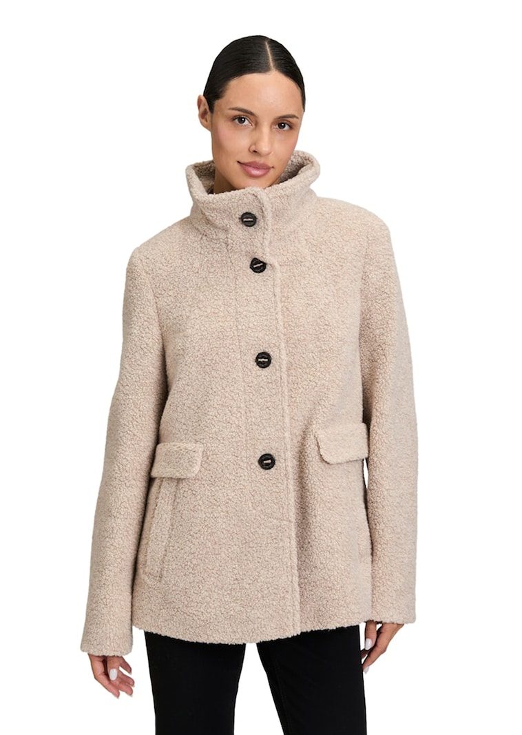 Veste laineuse, aspect peluche