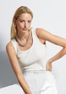 Ärmelloses Rippen-Top thumbnail 7