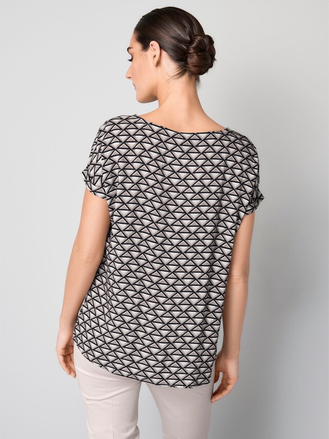 Bluse mit grafischem Druck 2