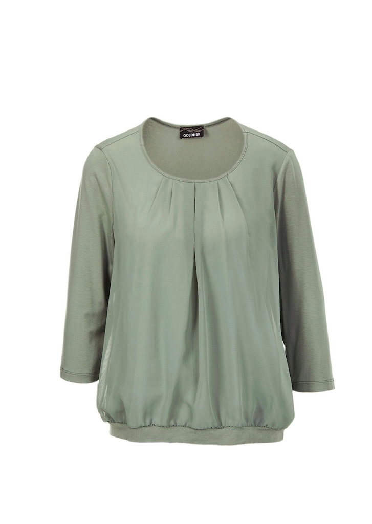 Verzorgd shirt in elegante blouselook