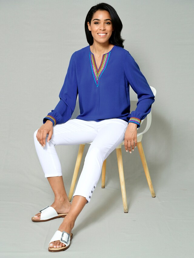 Tunika mit bunter Stückerei 3