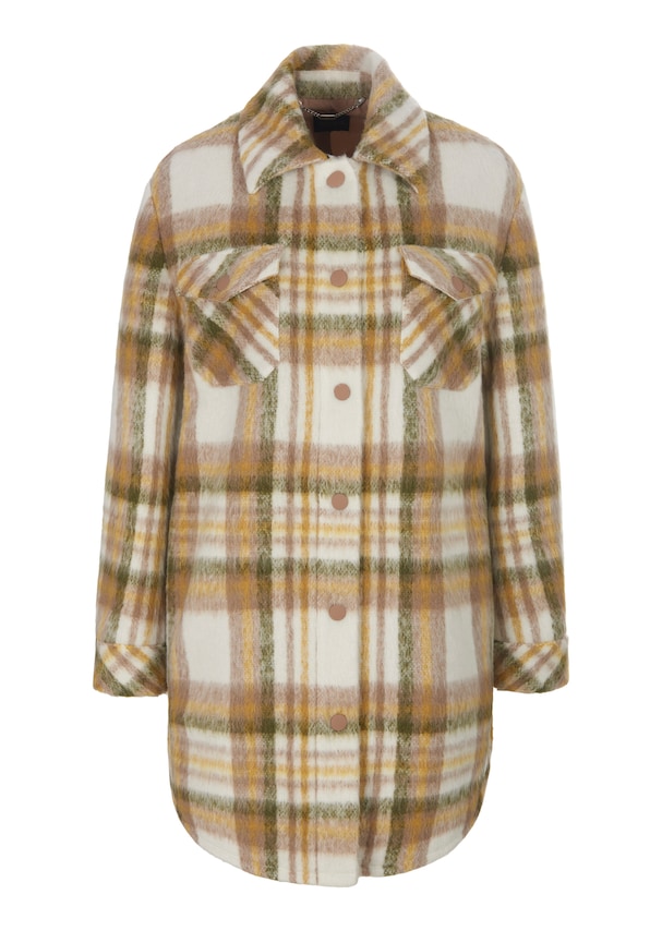 Lange Hemdjacke mit Karo-Muster 5