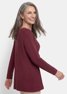 A-lijn tricot pullover met katoen thumbnail 4