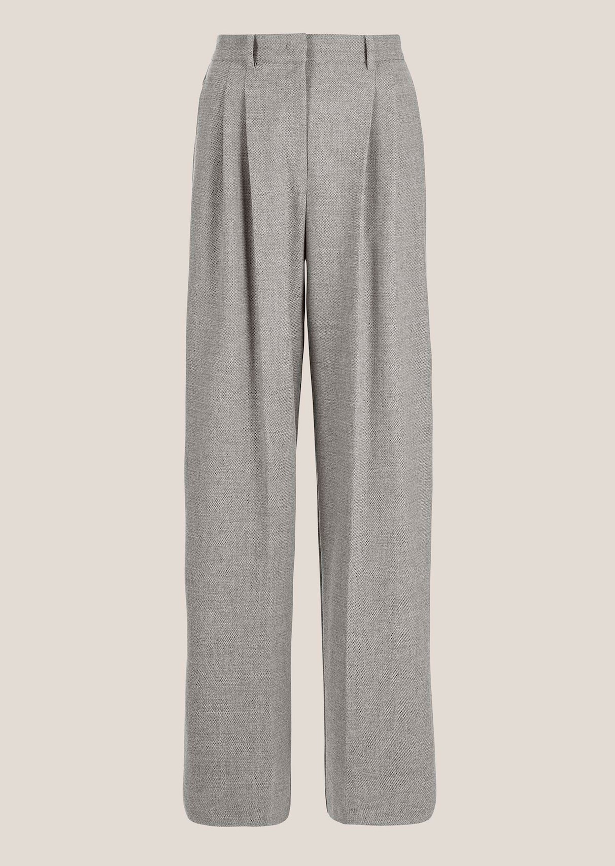 Weite Bundfaltenhose mit Bügelfalten