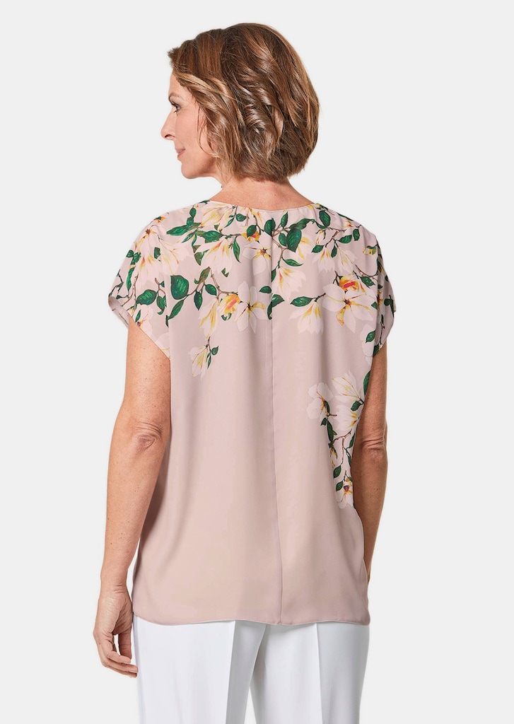 Luchtige blouse van chiffon met een bloemenprint 2