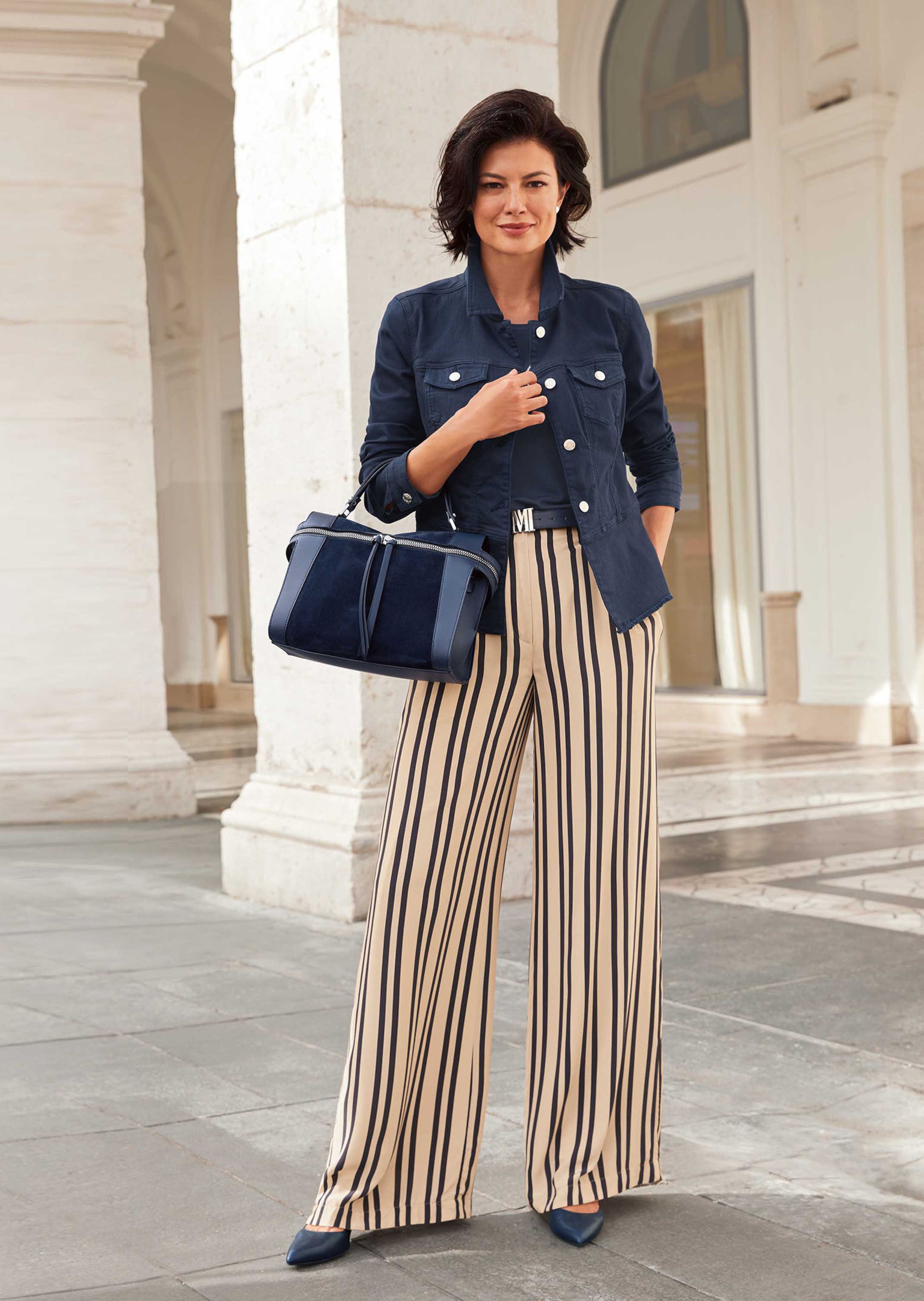 Jeansjacke mit Schößchen
