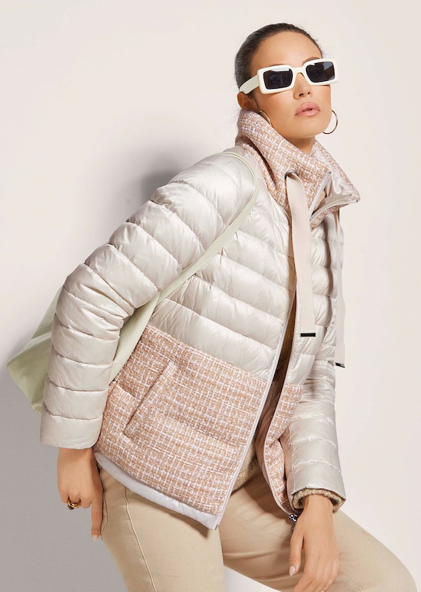 Steppjacke mit Bouclé-Partien 3