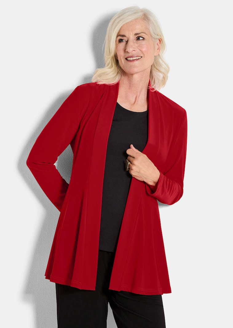 Veste longue en jersey