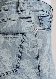 Schlanke Five-Pocket mit Unikat-Print thumbnail 5