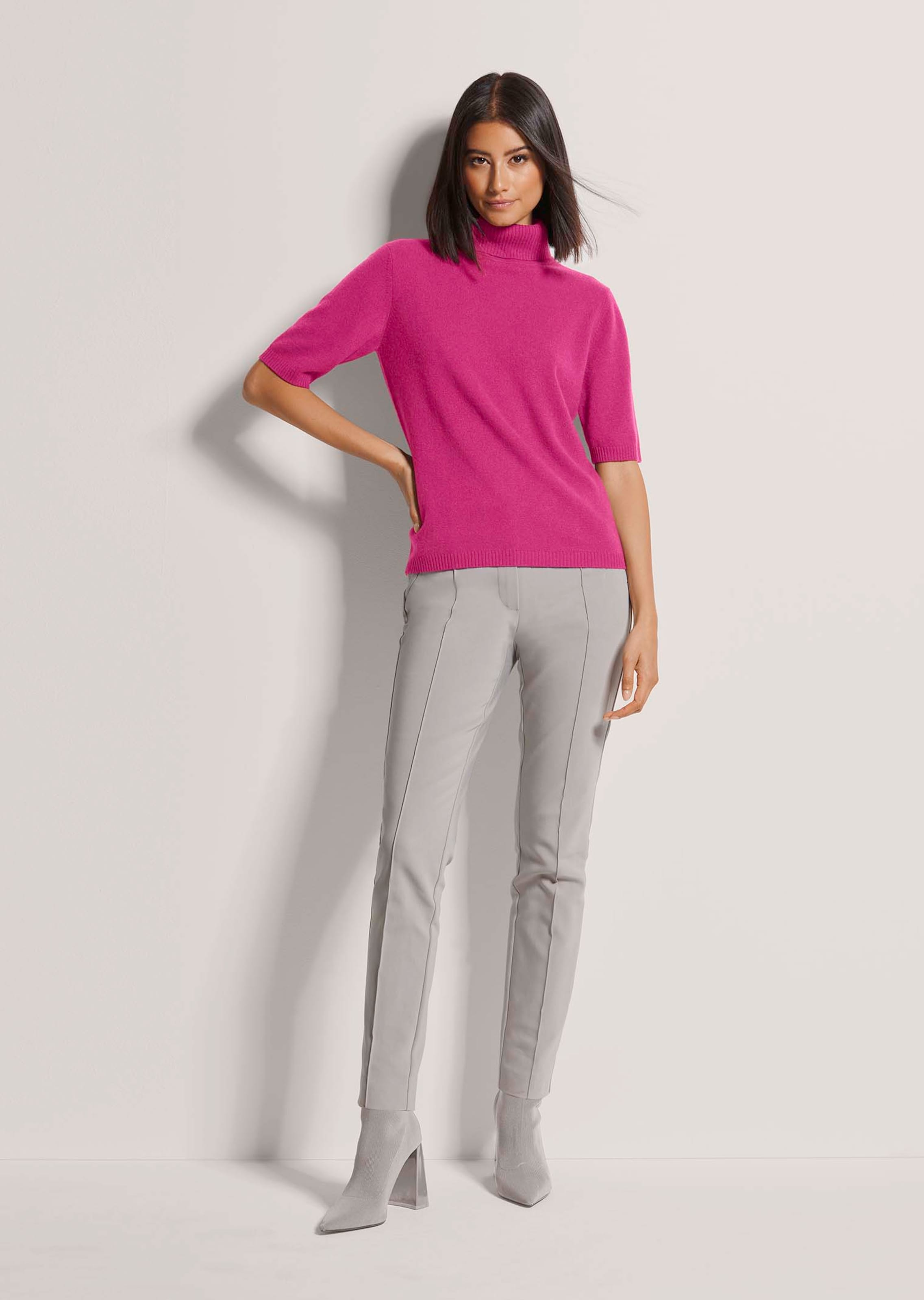 Pull en cachemire à col roulé