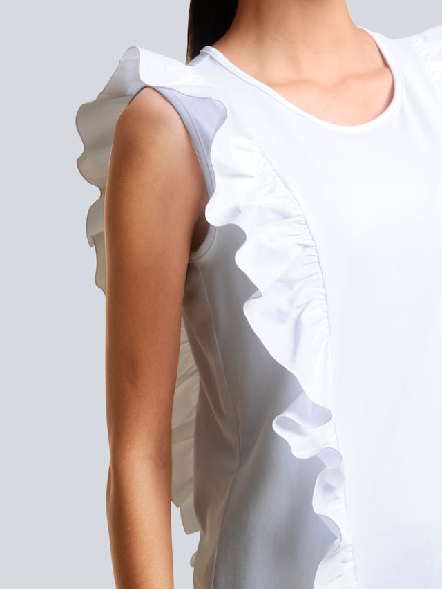 Shirt mit Volant