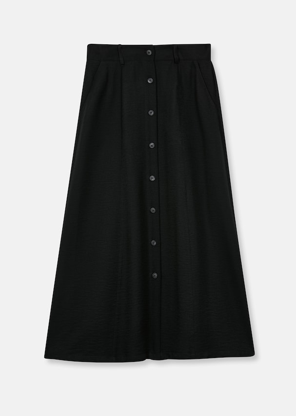 Midi skirt with decorative buttons 5