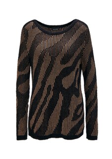 Flauschiger Pullover mit glitzernden Struktur thumbnail 6