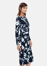 Kleid mit Blütendruck und Raffung thumbnail 4