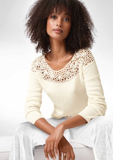 Strickpullover mit Spitze thumbnail 7