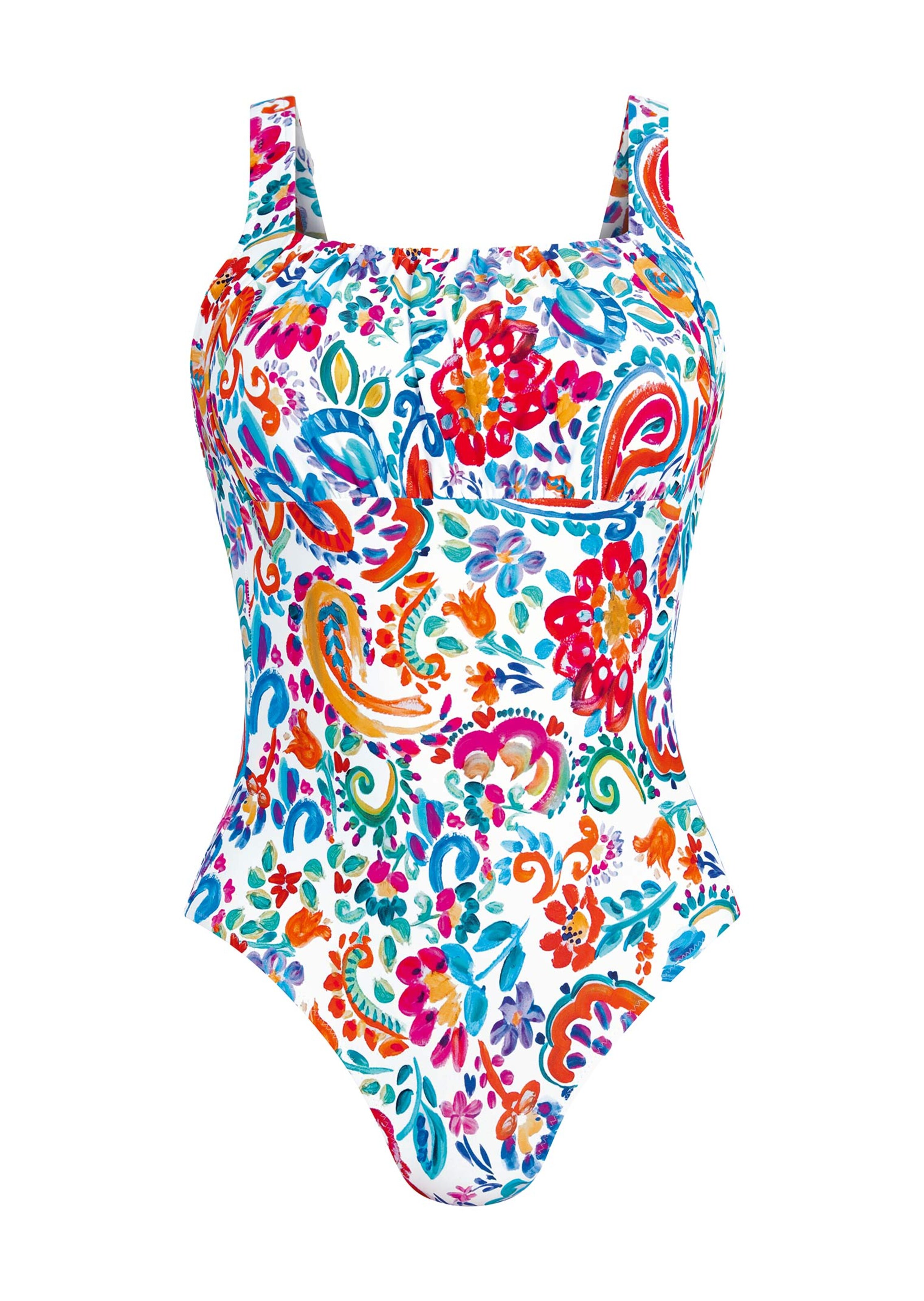 Badeanzug mit Smok-Details