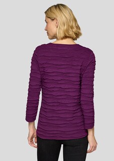 T-shirt en jersey avec motif ondulé thumbnail 3
