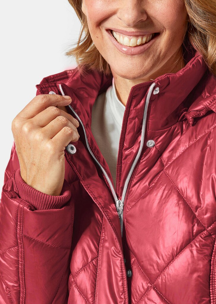 Longsteppjacke mit hübschem Innenfutter