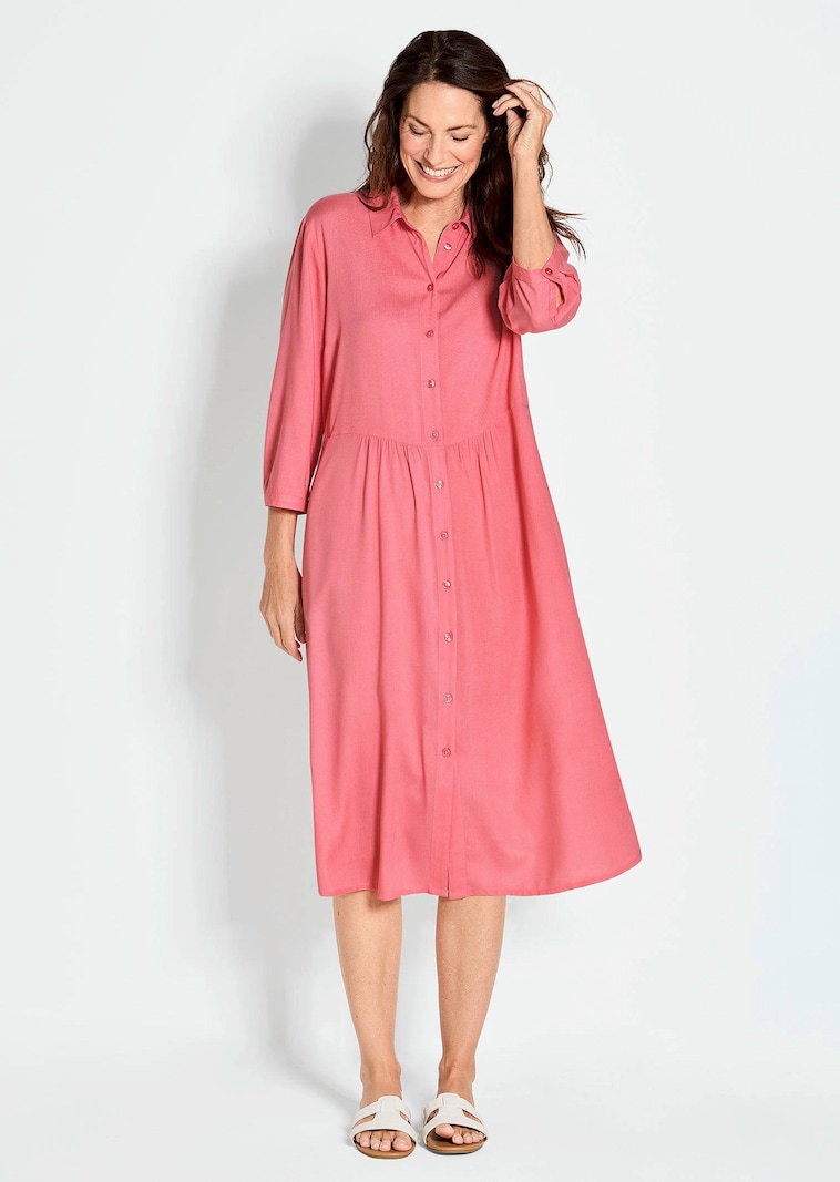 Robe chemisier avec poches latérales