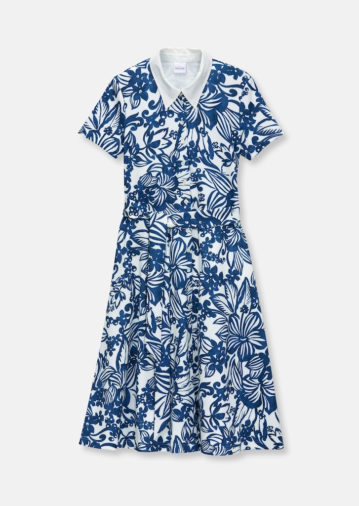 Polo dress with floral pattern 5