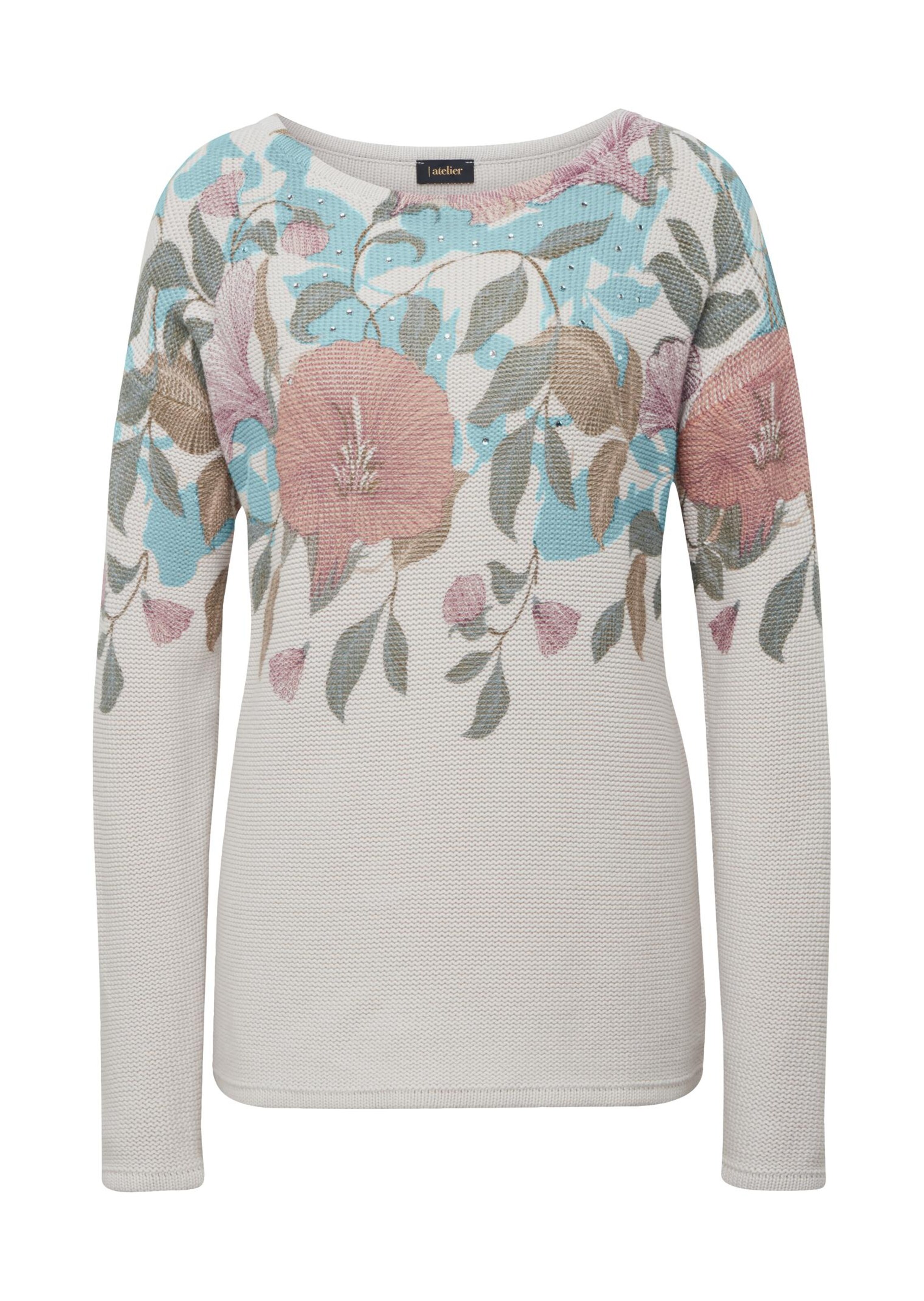 Pull - gris pierre / à motifs - Gr. 23 de Goldner Fashion