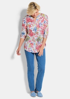 Pflegeleichte Bluse mit Blumenmuster thumbnail 2
