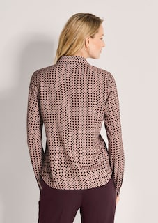 Geschmeidige Bluse mit geometrischem Muster thumbnail 3