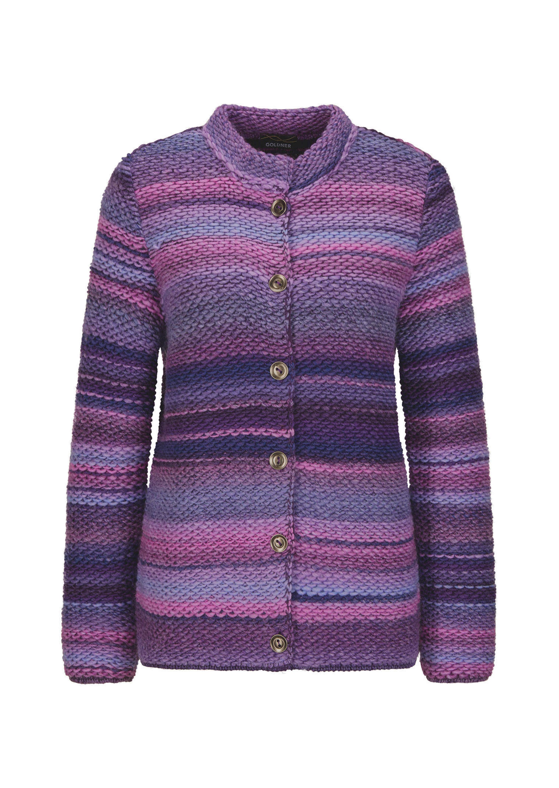 Strickjacke mit Multicolor Ringeloptik