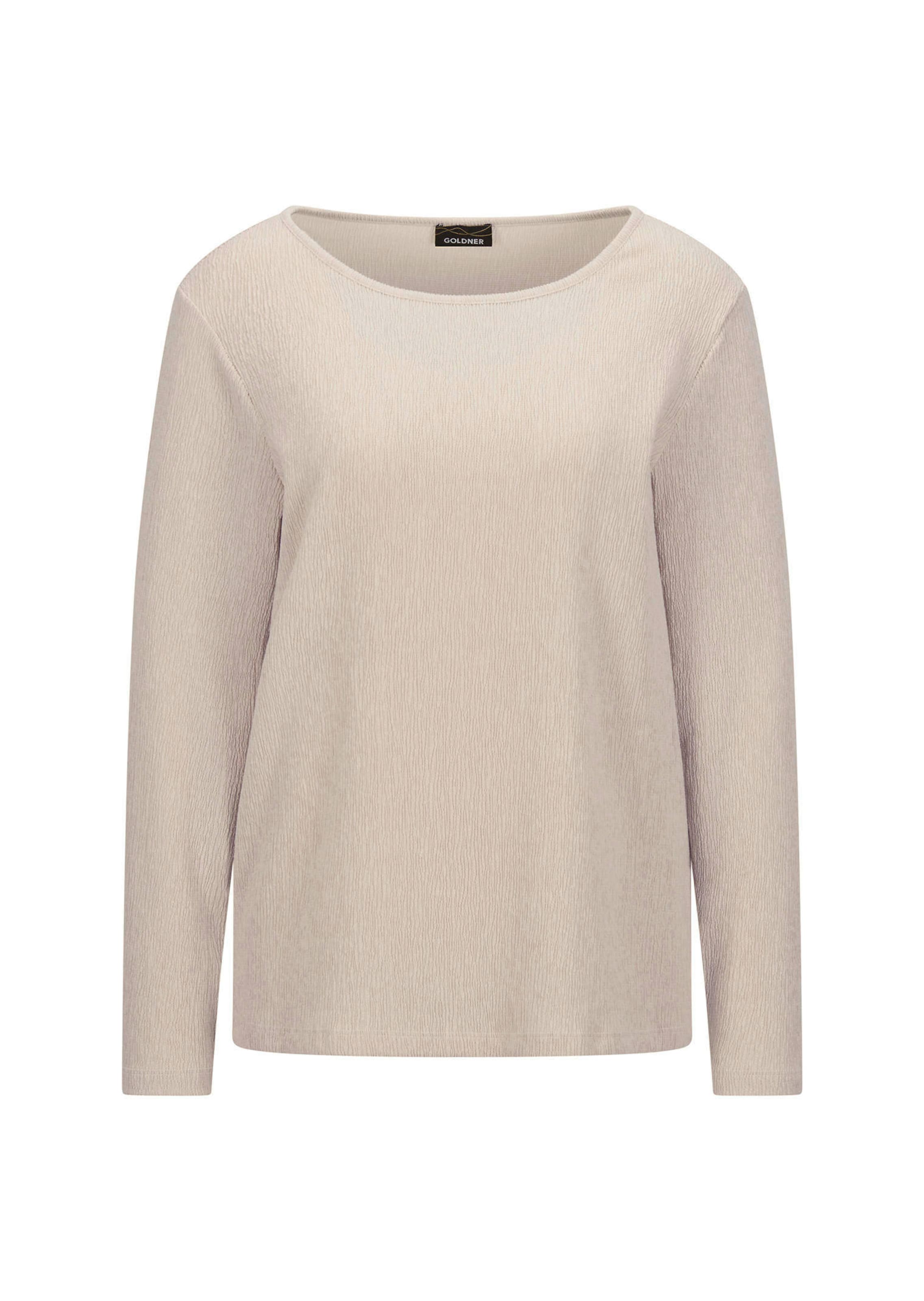 Jersey-Shirt in Krepp-Optik