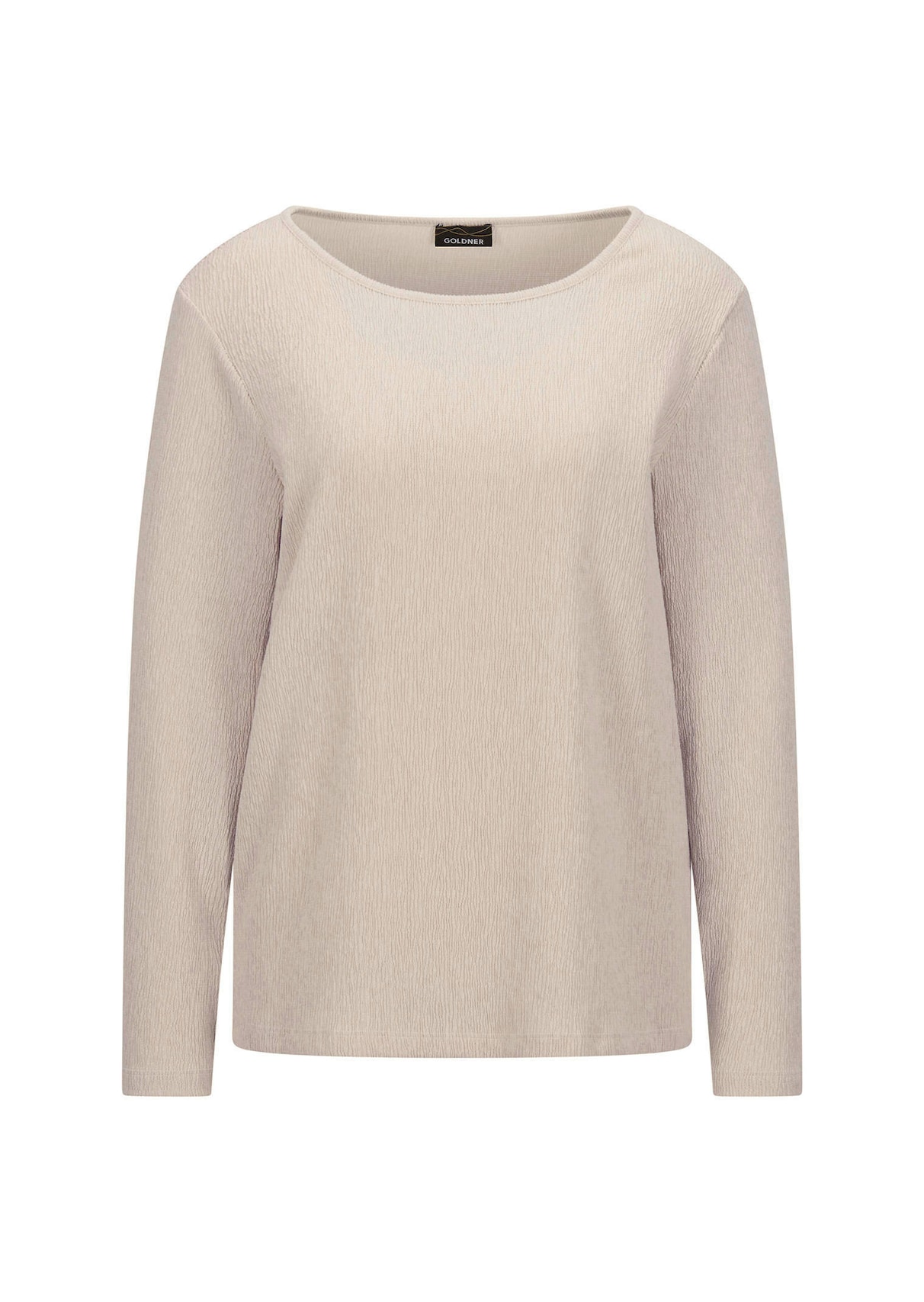 Jersey-Shirt in Krepp-Optik