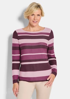 Strickpullover mit Ringelmuster thumbnail 1