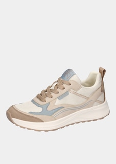 Sneakers en cuir et tissu filet. thumbnail 5
