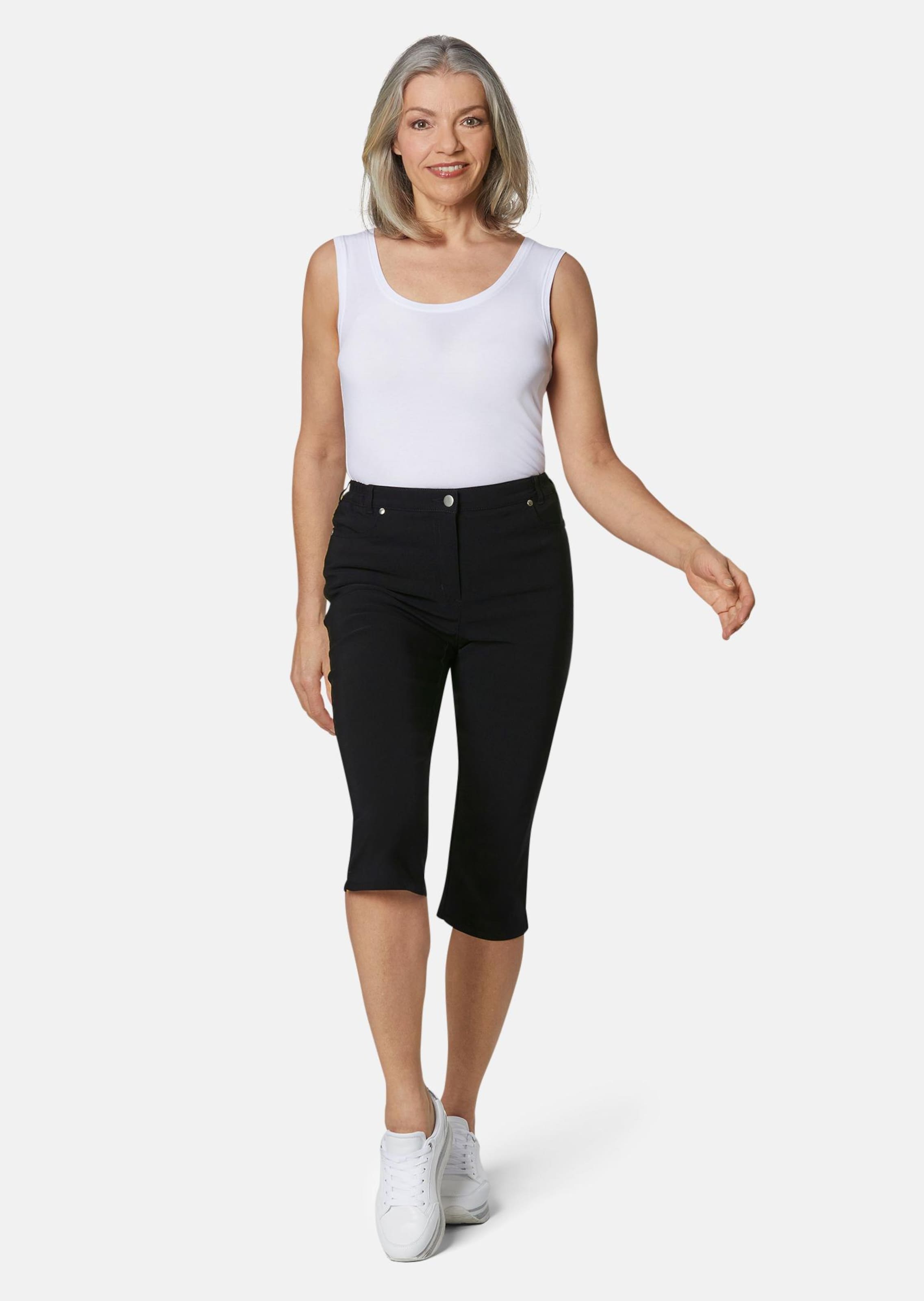 Corsaire super strech CARLA - noir - Gr. 56 de Goldner Fashion