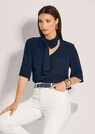 Half-sleeved blouse with a tie thumbnail 4