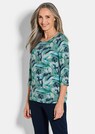 Jersey-Shirt mit Blumenmuster thumbnail 1