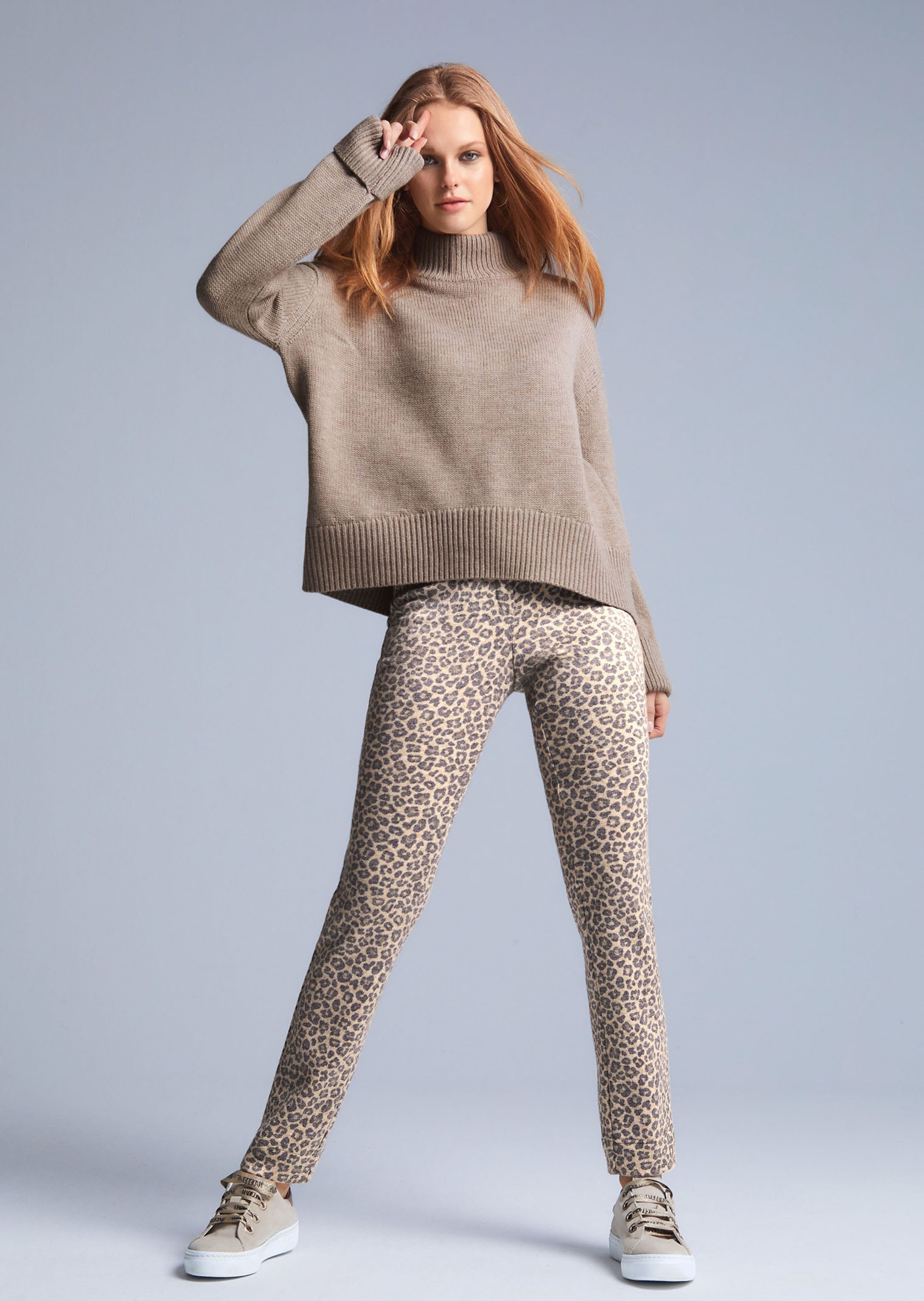 Pullover mit langen Bündchen