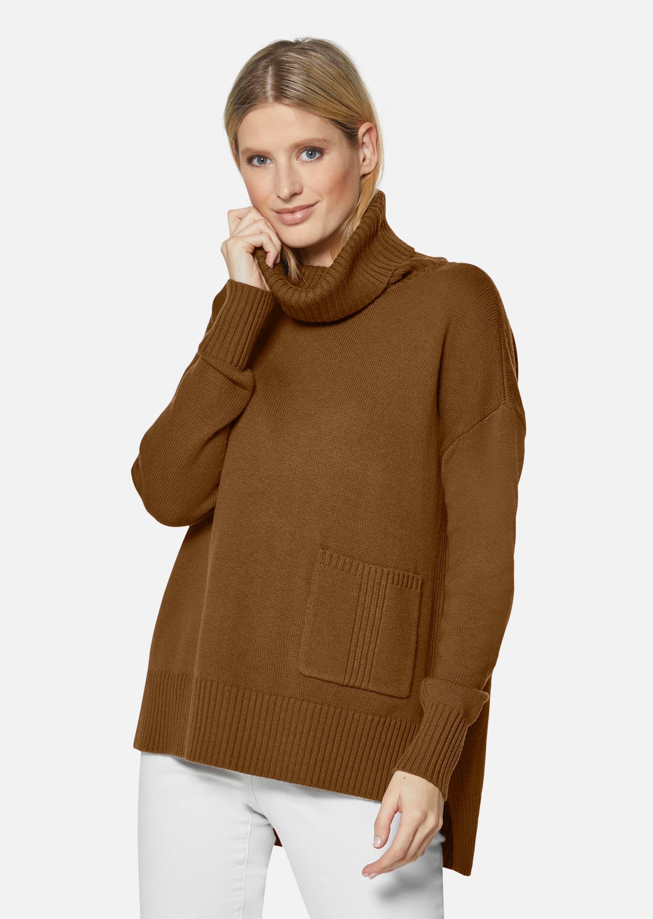 Turtleneck jumper with cashmere