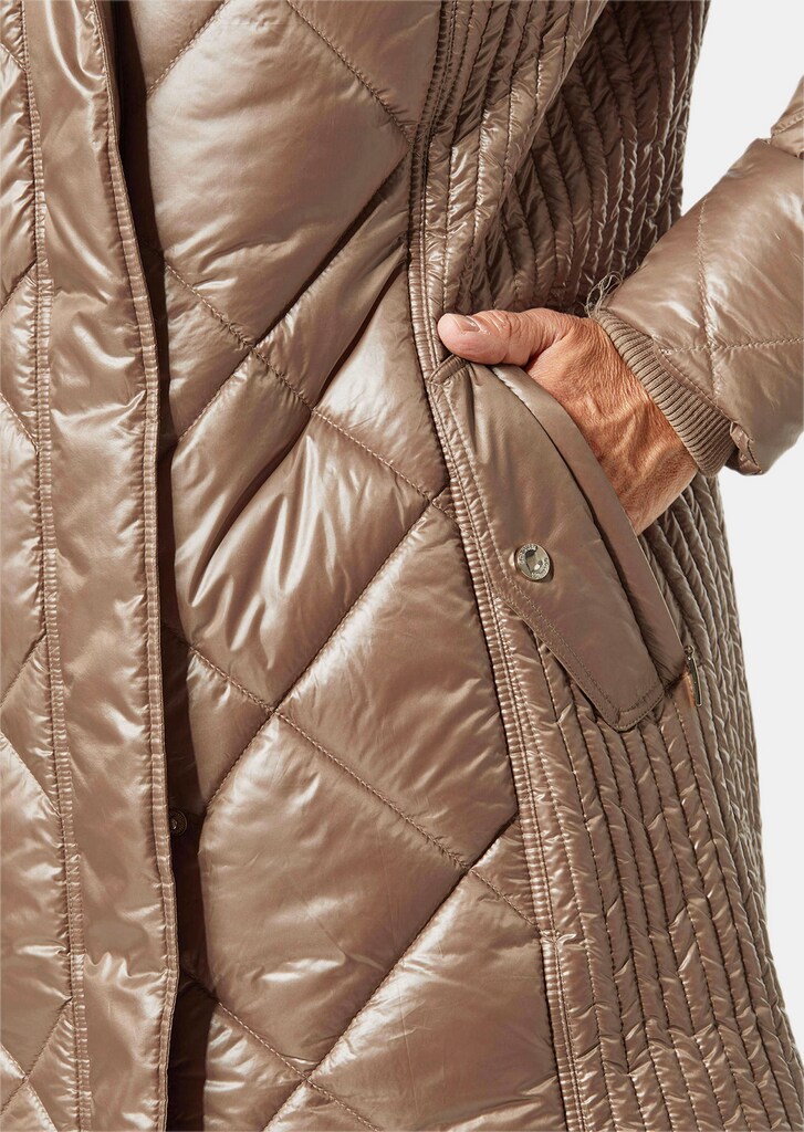 Longsteppjacke mit hübschem Innenfutter