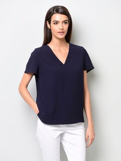 Bluse mit V-Ausschnitt thumbnail 1