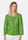 Short blazer with 3/4-length sleeves and fringed sections thumbnail 1