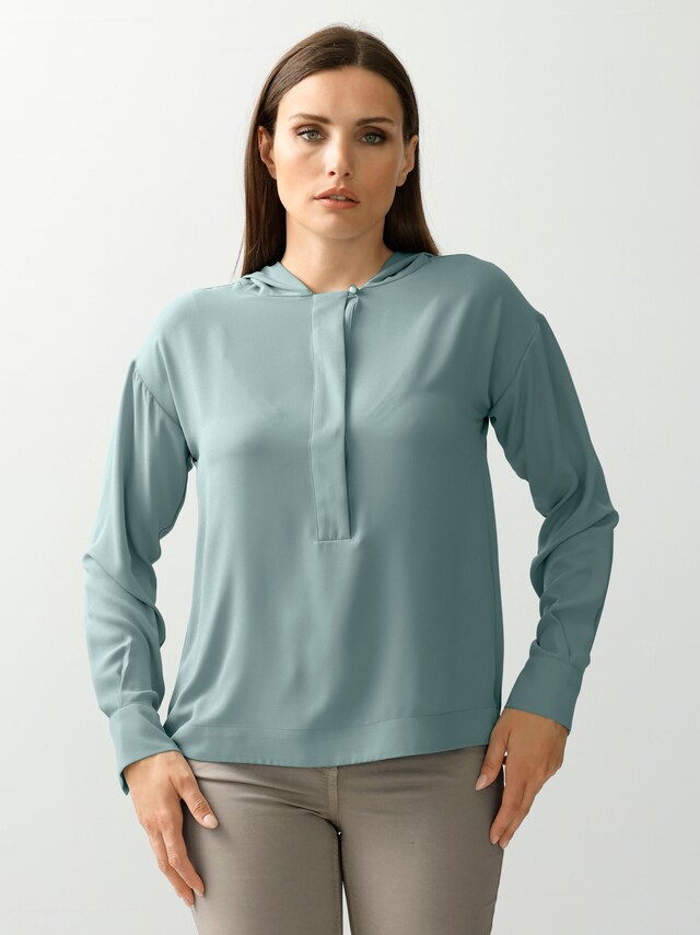 Bluse mit Kapuze