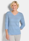 Leichter Strickpullover mit Ajourmuster thumbnail 1