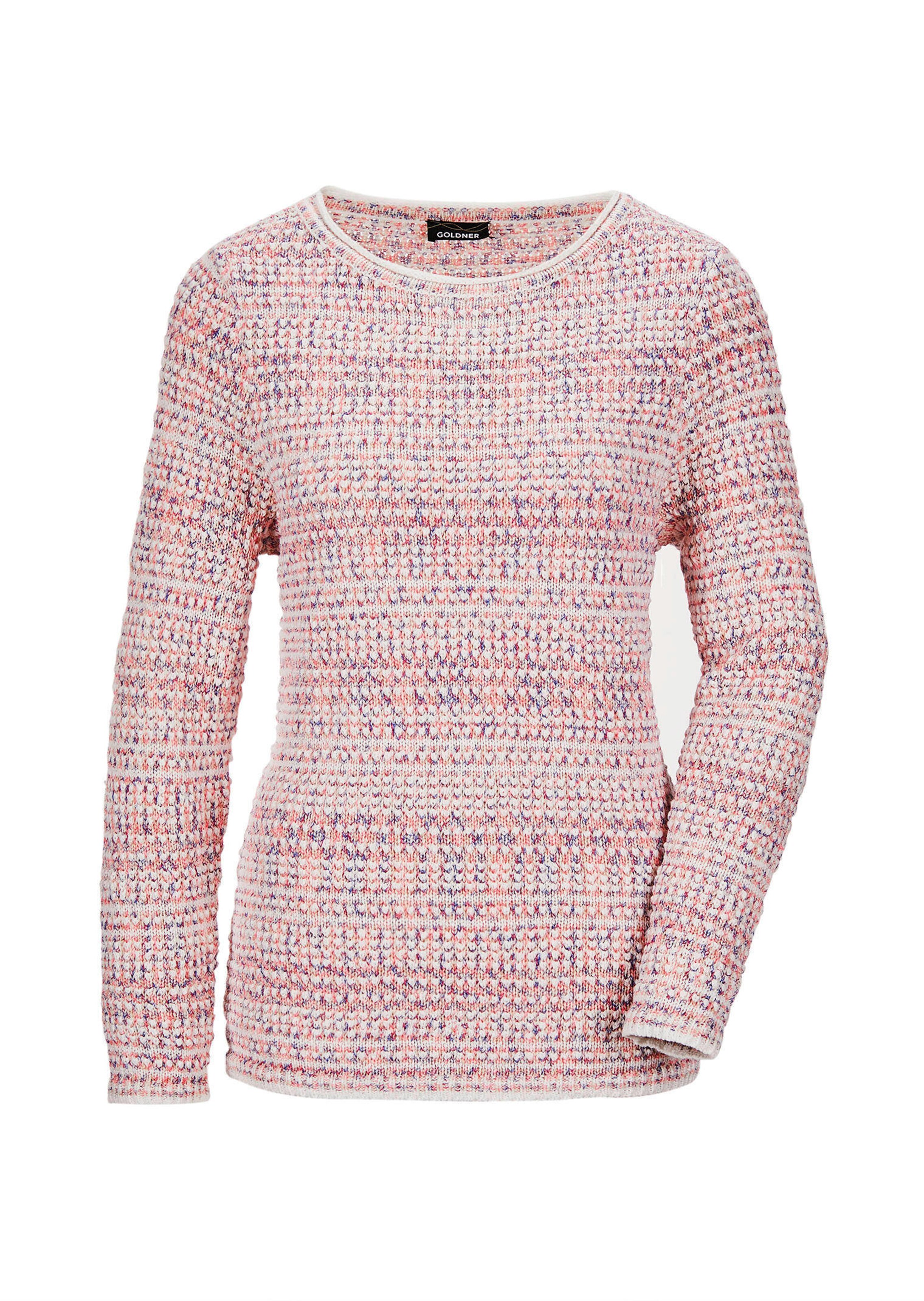 Pullover in meerkleurig breisel