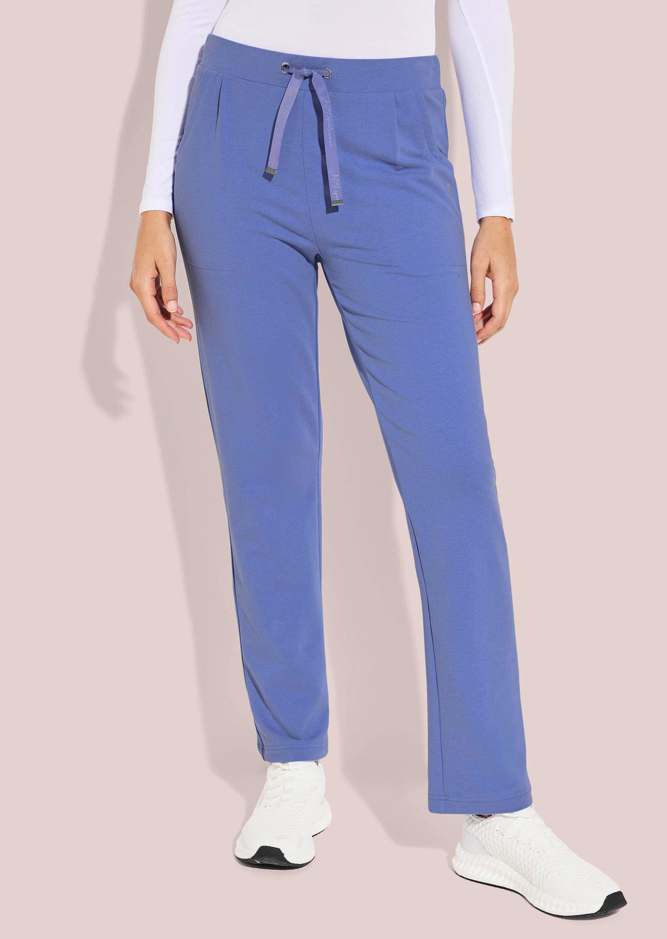 Gerade Freizeithose mit Bindeband