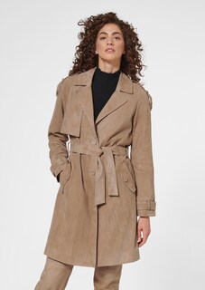 Suede trench coat thumbnail 1
